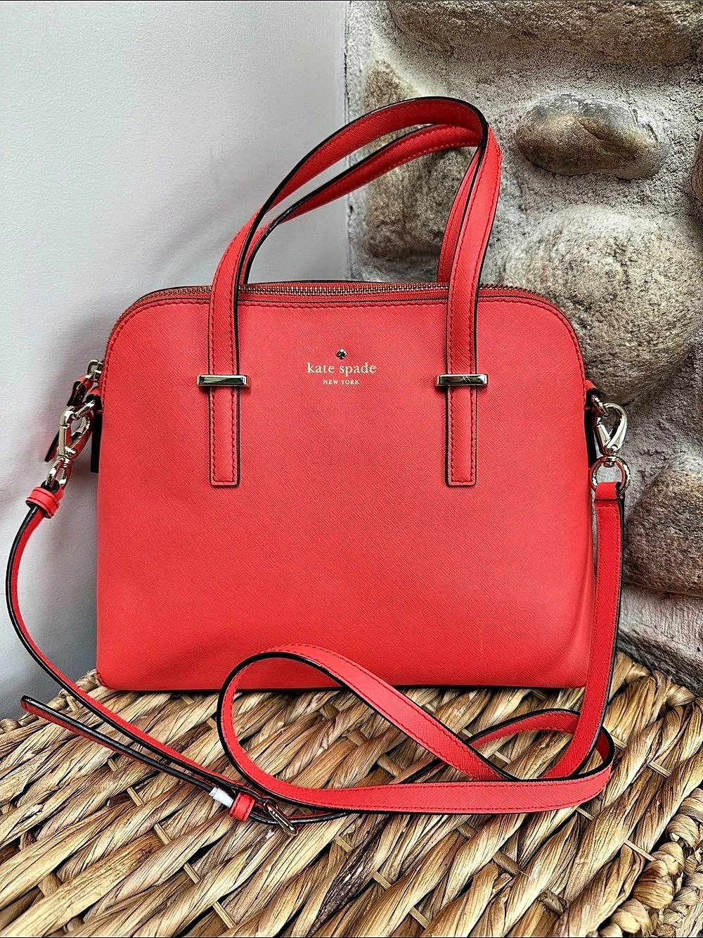 kate spade Red Satchel Crossbody Bag